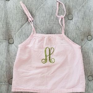 5 Pc Smocked Monogrammed "A" Size 3T or 3 Dresses + Tops
